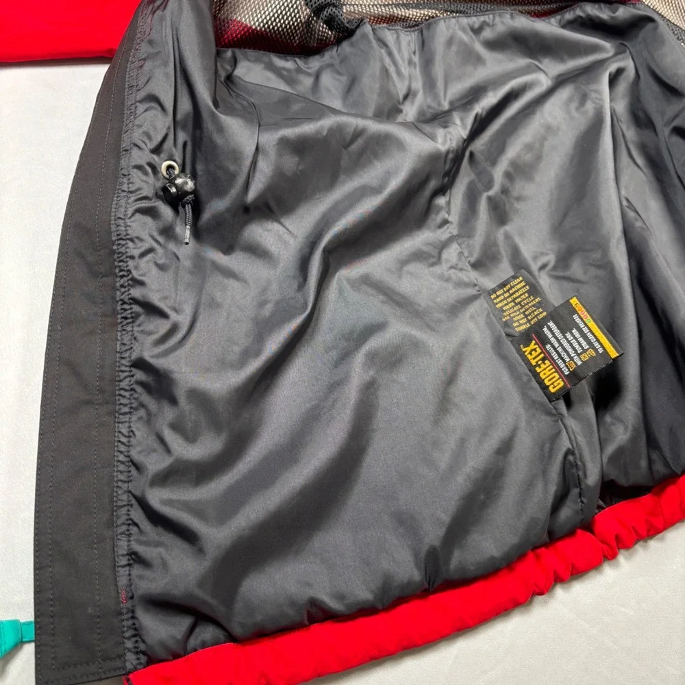 Eddie‎ Bauer Gore-Tex Jacket Womens Medium Red Vintage Mountain Parka Hooded
